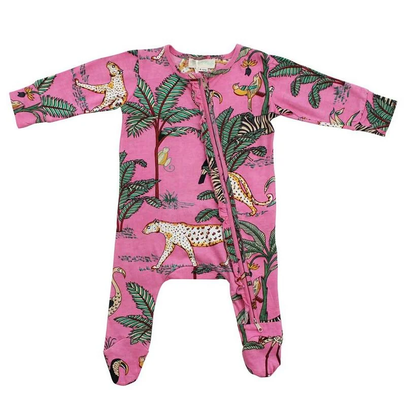 Powell Craft Pink Safari Jumpsuit With Zip Layered Wool Sweater