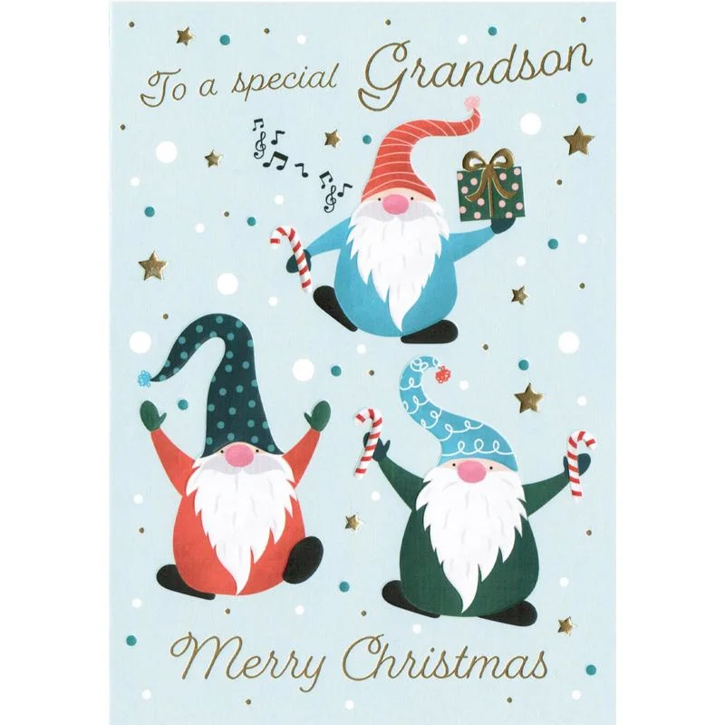 To A Special Grandson Merry Christmas Elegant Slim Sweater